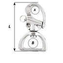 Wichard HR Snap Shackle Webbing Swivel - 100mm Length - 3-15/16" [02376]-Angler's World