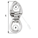 Wichard HR Quick Release Snap Shackle With Large Bail - 90mm Length - 3-35/64" [02774]-Angler's World