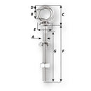Wichard Eye Bolt - M12 x 175mm - Length 120mm [06497]-Angler's World