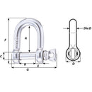 Wichard HR D Shackle - 20mm Diameter - 25/32" [11209]-Angler's World