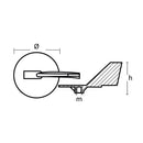 Tecnoseal Zinc Yamaha Trim Tab Anode f/150 - 225 HP Motors [01143]-Angler's World