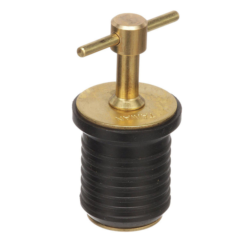 Attwood T-Handle Brass Drain Plug - 1" Diameter [7526A7]-Angler's World
