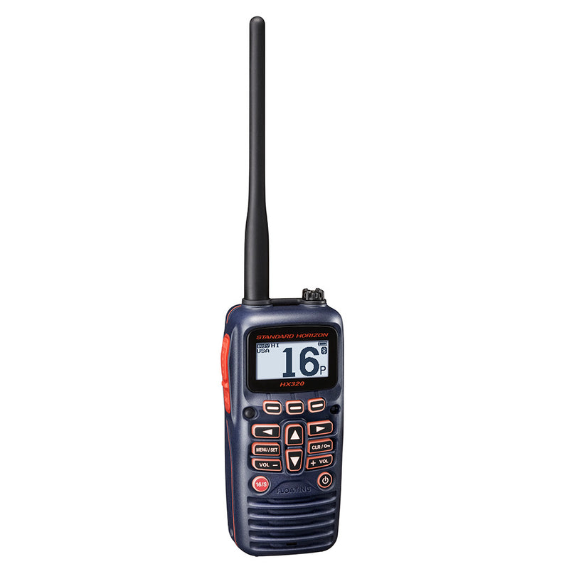 Standard Horizon HX320 Handheld VHF 6W, Bluetooth, USB Charge [HX320]-Angler's World