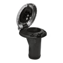 Attwood Deck Fill f/Carbon Canister System - Straight Body Scalloped Chrome Cap [99DFCCSZ1S]-Angler's World