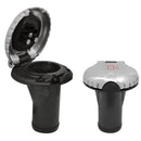 Attwood Deck Fill f/Carbon Canister System - Straight Body Scalloped Chrome Cap [99DFCCSZ1S]-Angler's World