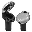 Attwood Deck Fill f/Carbon Canister System - Angled Body Scalloped Chrome Cap [99DFCCAZ1S]-Angler's World