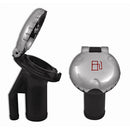 Attwood Deck Fill f/Pressure Relief Systems - Angled Body Scalloped Stainless Steel Cap [99DFPVAS1S]-Angler's World
