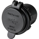 Sea-Dog Round Dual USB USB-C Power Socket [426516-1]-Angler's World