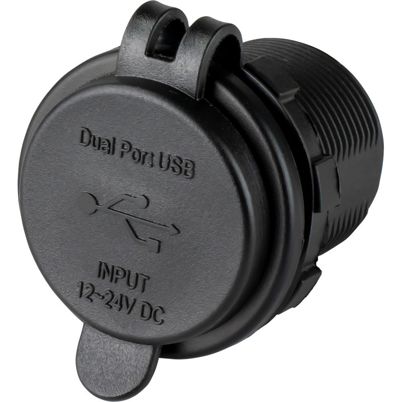 Sea-Dog Round Dual USB USB-C Power Socket [426516-1]-Angler's World