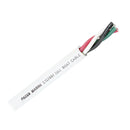 Pacer Round 4 Conductor Cable - 100 - 12/4 AWG - Black, Green, Red White [WR12/4-100]-Angler's World