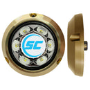 Shadow-Caster SC3 Series Blue/White Bronze Surface Mount Underwater Light [SC3-BW-BZSM]-Angler's World