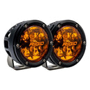 RIGID Industries 360 Series 4" Spot w/Amber Pro Lens - Pair [36123]-Angler's World
