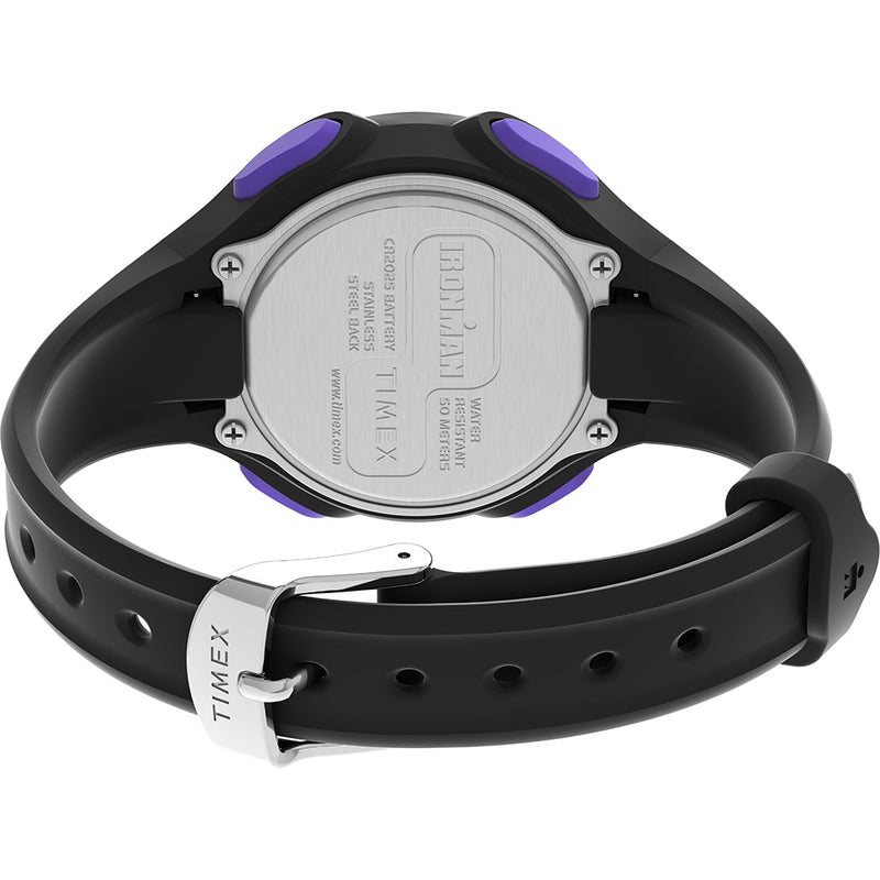 Timex Ironman Womens Essentials 30 - Black Case - Purple Button [TW5M55200]-Angler's World
