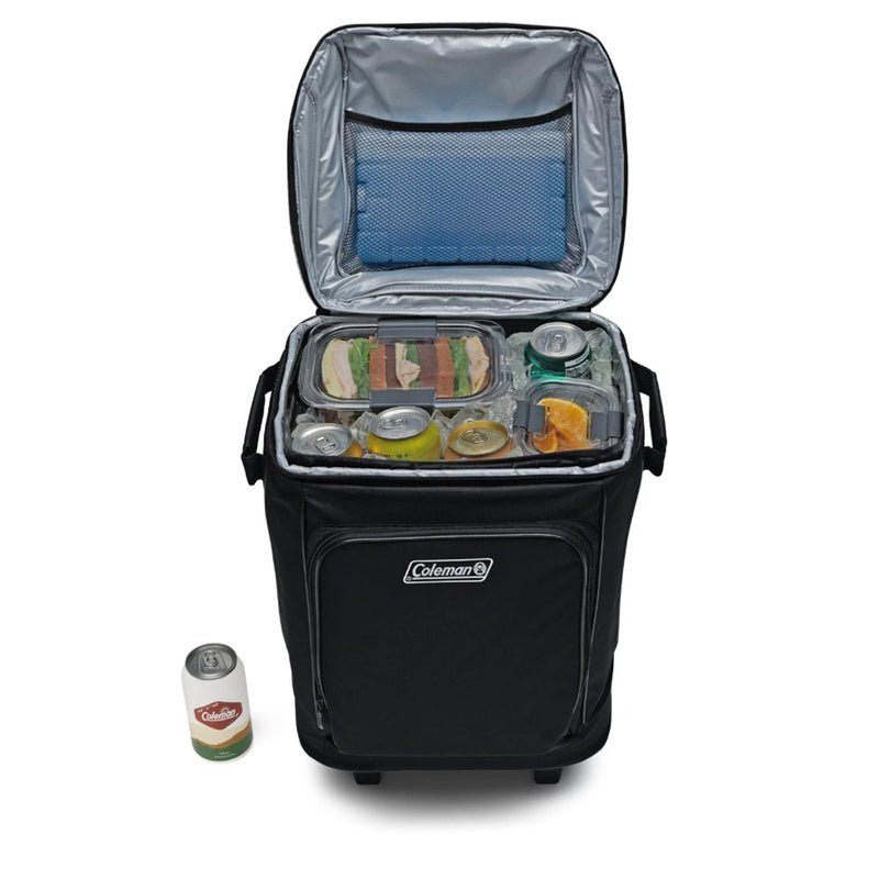 Coleman CHILLER 42-Can Soft-Sided Portable Cooler w/Wheels - Black [2158136]-Angler's World