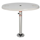 Springfield White Oval Table Package - 18" x 30" Threadlock [1690106]-Angler's World
