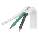 Pacer White Triplex Cable - 14/3 AWG - Black/Green/White - Sold by the Foot [W14/3-FT]-Angler's World